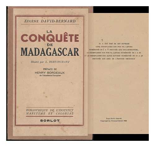 DAVID-BERNARD, EUGENE - La Conquete De Madagascar