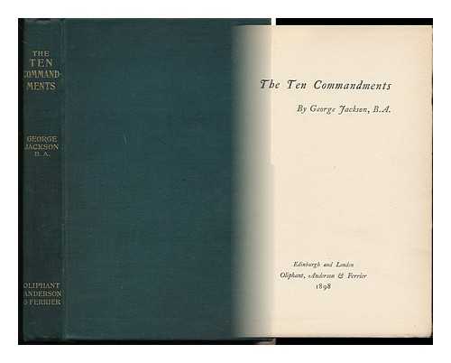 JACKSON, GEORGE (1864-1945) - The Ten Commandments