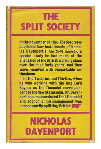 DAVENPORT, NICHOLAS ERNEST HAROLD - The Split Society