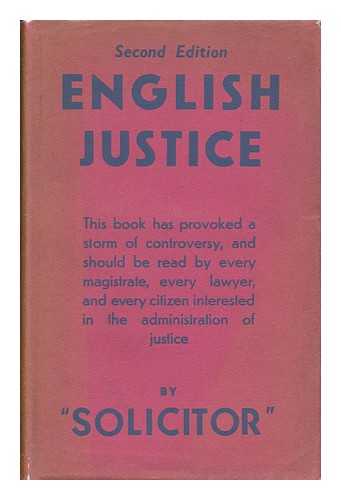 SOLICITOR (1879-) - English Justice