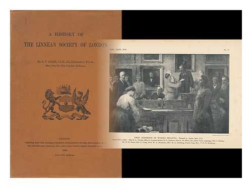 GAGE, ANDREW THOMAS (1871-1945) - A History of the Linnean Society of London