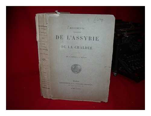 OPPERT, J[ULES]. J. MENANT - Documents Juridiques De L'Assyrie Et De La Chaldee; Par MM. J. Oppert Et J. Menant