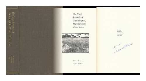 STREETER, WILLIAM W. MORRIS, DAPHNE H. - The Vital Records of Cummington, Massachusetts, 1762-1900 / William W. Streeter, Daphne H. Morris