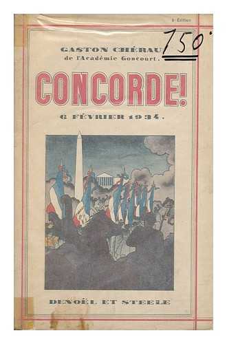 CHERAU, GASTON (1872-) - Concorde!