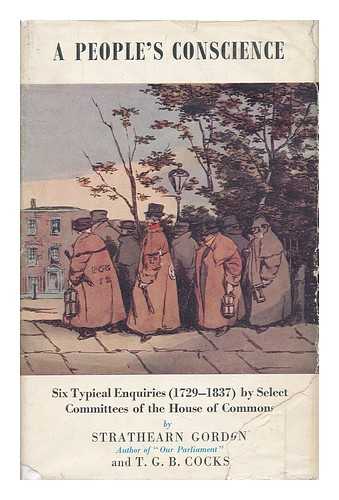 GORDON, STRATHEARN. T. G. B. COCKS. EUGENE LAMI (ILL.) - A People's Conscience [By] Strathearn Gordon and T. G. B. Cocks. with a Front. after Eugene Lami