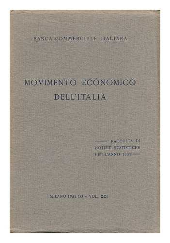 BANCA COMMERCIALE ITALIANA - Movimento Economico Dell'italia