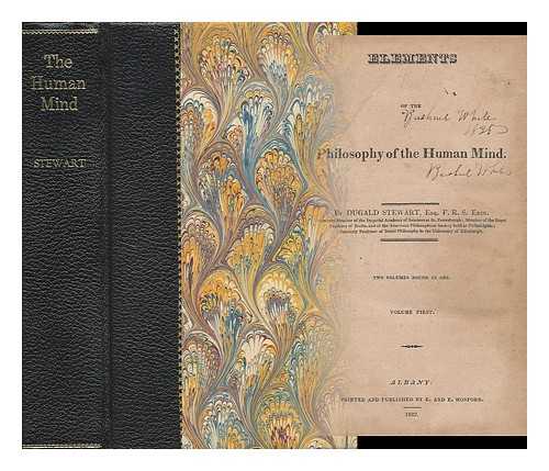 STEWART, DUGALD - Elements of the Philosophy of the Human Mind. Two Volumes Bound in One