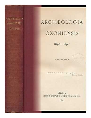 ANON. - Archaeologia Oxoniensis