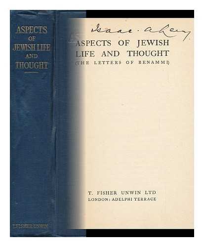 EPSTEIN, MORTIMER (1880-1946) - Aspects of Jewish Life and Thought