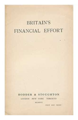 GREAT BRITAIN - Britain's Financial Effort