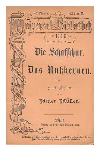 MULLER, FRIEDRICH - Die Schafschur, Das Nusskernen; Zwei Idyllen