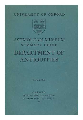 ASHMOLEAN MUSEUM - Ashmolean Museum : Summary Guide : Department of Antiquities