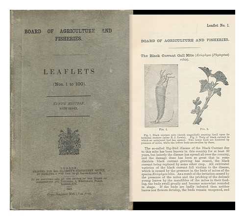 GREAT BRITAIN. BOARD OF AGRICULTURE AND FISHERIES - Leaflets (Nos. 101 to 200) / Board of Agriculture and Fisheries