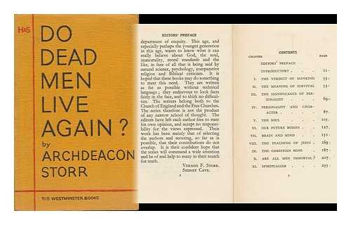 STORR, VERNON FAITHFULL (1869-1940) - Do Dead Men Live Again?