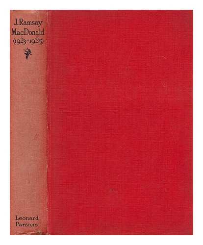 HAMILTON, MARY AGNES [PSEUD: ICONOCLAST] - J. Ramsay MacDonald (1923-1925)