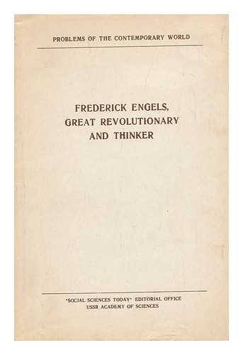 PONOMARYOV, B. P. FEDOSEYEV. I. ANDREYEV [ET AL] - Frederick Engels, Great Revolutionary and Thinker