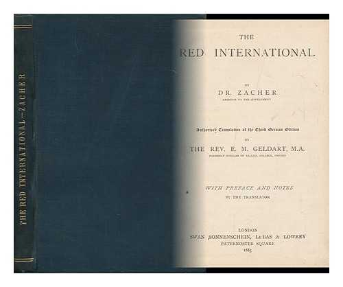 ZACHER, GEORG (1854-) - The Red International