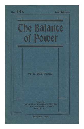 UNION OF DEMOCRATIC CONTROL - The Balance of Power