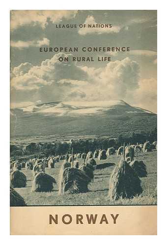 LEAGUE OF NATIONS. EUROPEAN CONFERENCE ON RURAL LIFE (1939) - Norway