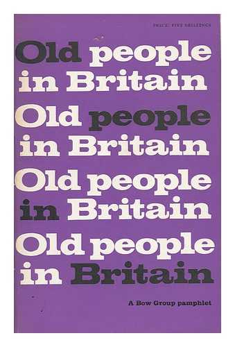 WESTON, TREVOR. ASHWORTH, PHILIP - Old People in Britain : a Consideration of the Problems of the Elderly