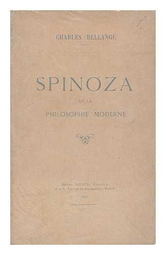 BELLANGE, CHARLES. DIDIER, HENRI - Spinoza Et La Philosophie Moderne / Charles Bellange ; Henri Didier, Editeur