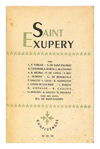 FARGUE, LEON-PAUL (1876-1947) - Saint-Exupery / Par L. P. Fargue ... Et Al