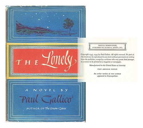 GALLICO, PAUL (1897-1976) - The Lonely