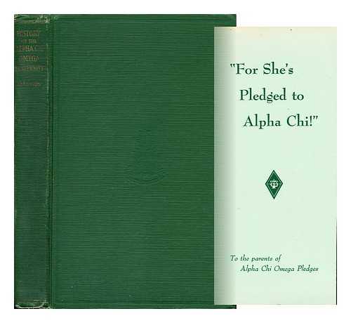 WILSON, ESTHER BARNEY - History of Alpha Chi Omega Fraternity (1885-1928)