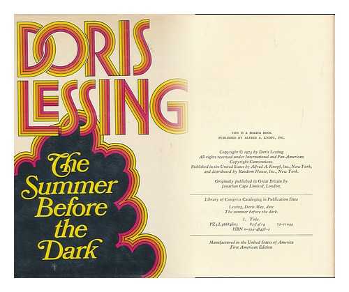 LESSING, DORIS MAY, 1919- - The Summer before the Dark by Doris Lessing