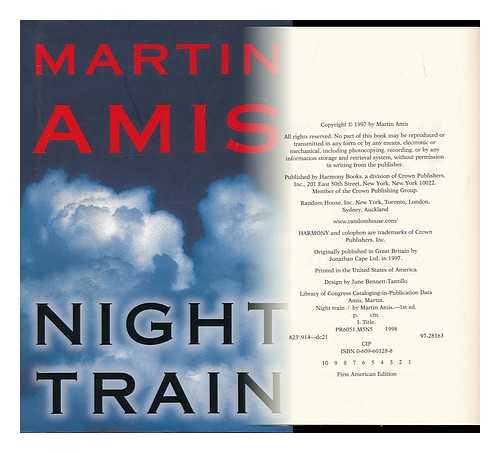 AMIS, MARTIN - Night Train / Martin Amis