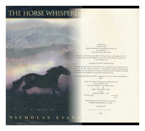 EVANS, NICHOLAS, 1950- - The Horse Whisperer / Nicholas Evans