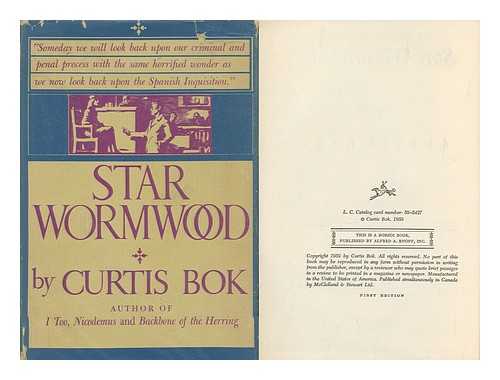 BOK, CURTIS (1897-1962) - Star Wormwood