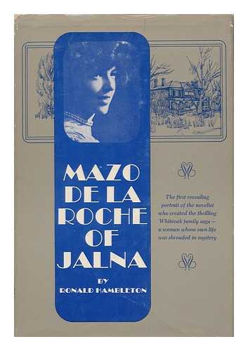 HAMBLETON, RONALD (1917-) - Mazo De La Roche of Jalna