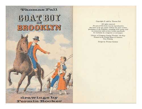 FALL, THOMAS (1917-1979) - Goat Boy of Brooklyn [By] Thomas Fall. Pictures by Fermin Rocker