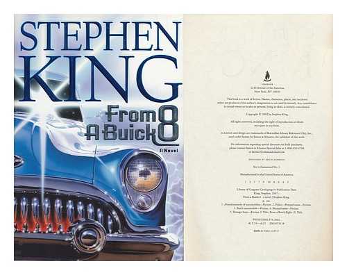 KING, STEPHEN (1947-) - From a Buick 8 : a Novel / Stephen King
