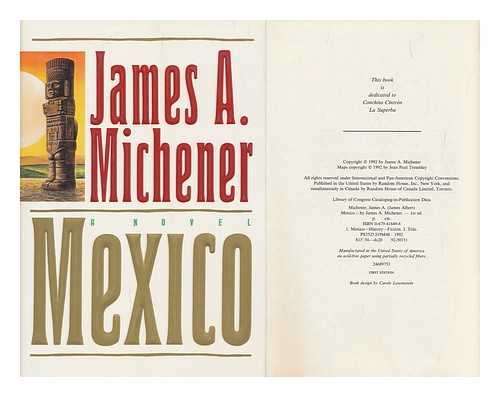 MICHENER, JAMES ALBERT (1907-1997) - Mexico