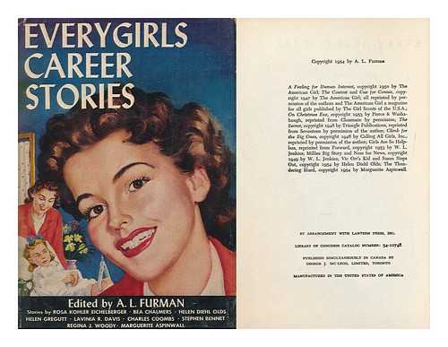 FURMAN, A. L. (ED. ) - Everygirls Career Stories / Edited by A. L. Furman