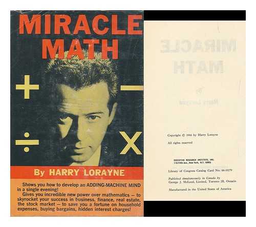 LORAYNE, HARRY - Miracle Math