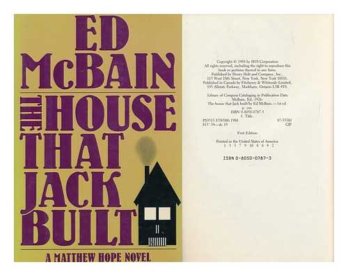 MCBAIN, ED (1926-2005) - The House That Jack Built