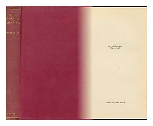 OESTERLEY, WILLIAM OSCAR EMIL (1866-1950) - The Gospel Parables in the Light of Their Jewish Background