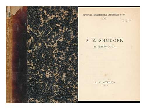 SHUKOFF, A. M. - Notes Sur Les Corps Gras (Spine Title)