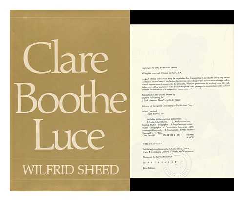 SHEED, WILFRID - Clare Boothe Luce