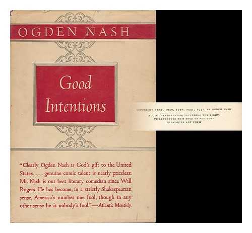 NASH, OGDEN (1902-1971) - Good Intentions