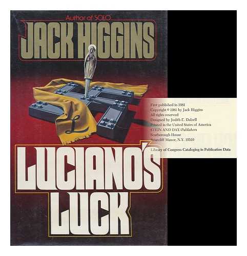 HIGGINS, JACK (1929- ) - Luciano's Luck / Jack Higgins