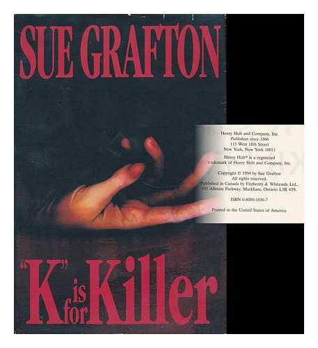 GRAFTON, SUE - 'K' is for Killer / Sue Grafton