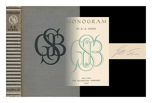 STERN, GLADYS BRONWYN (1890- ) - Monogram, by G. B. Stern