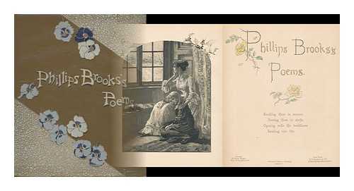 BROOKS, PHILLIPS (1835-1893) - Phillips Brooks's Poems