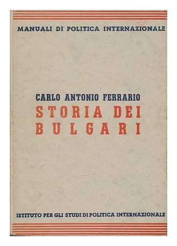 FERRARIO, CARLO ANTONIO - Storia Dei Bulgari