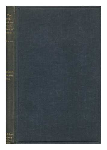 KENNETT, ROBERT HATCH (1864-1932) - The Composition of the Book of Isaiah in the Light of History and Archaeology