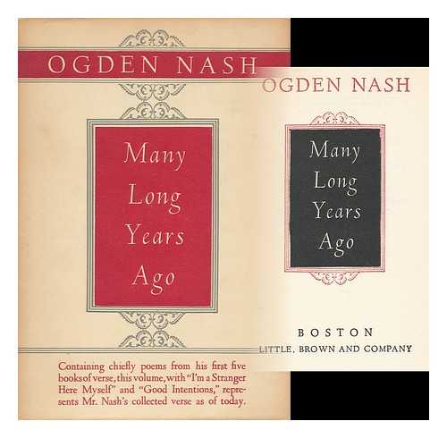 NASH, OGDEN (1902-1971) - Many Long Years Ago